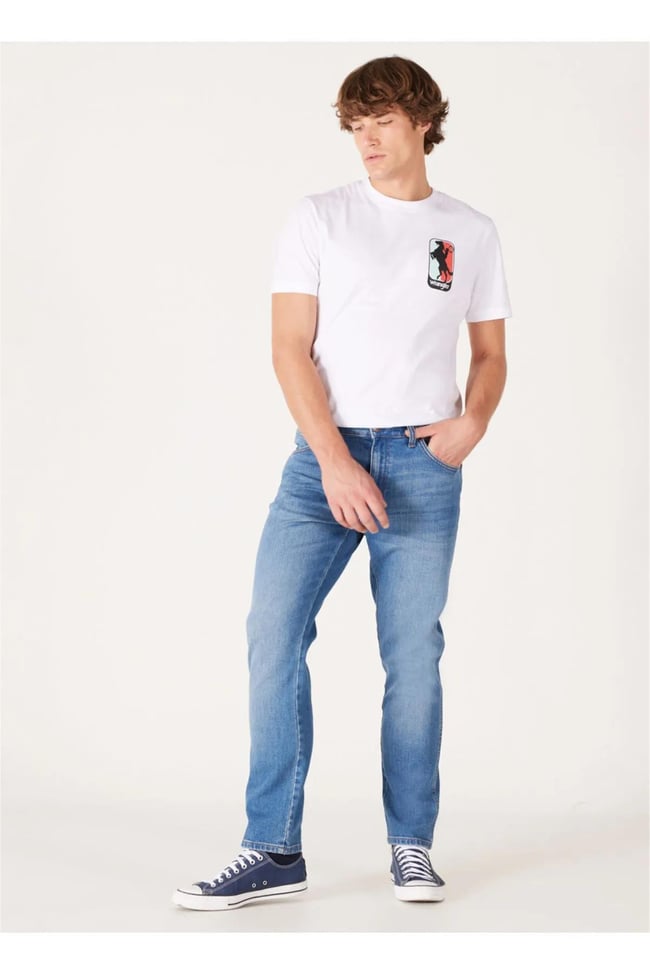 Wrangler W17Tjx W17T Rıver Z81 Blue Creek Erkek Normal Bel Dar Paca Jean Pantolon
