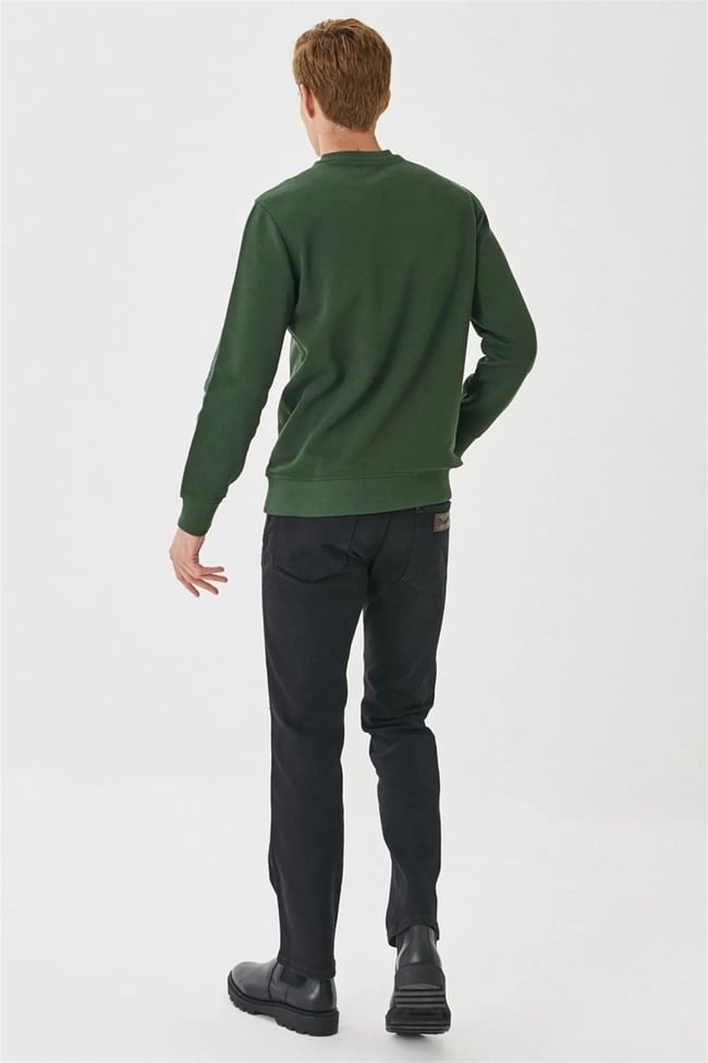 Wrangler W211843 W12O Arızona 008 Black Eagle Erkek Normal Bel Duz Paca Jean Pantolon