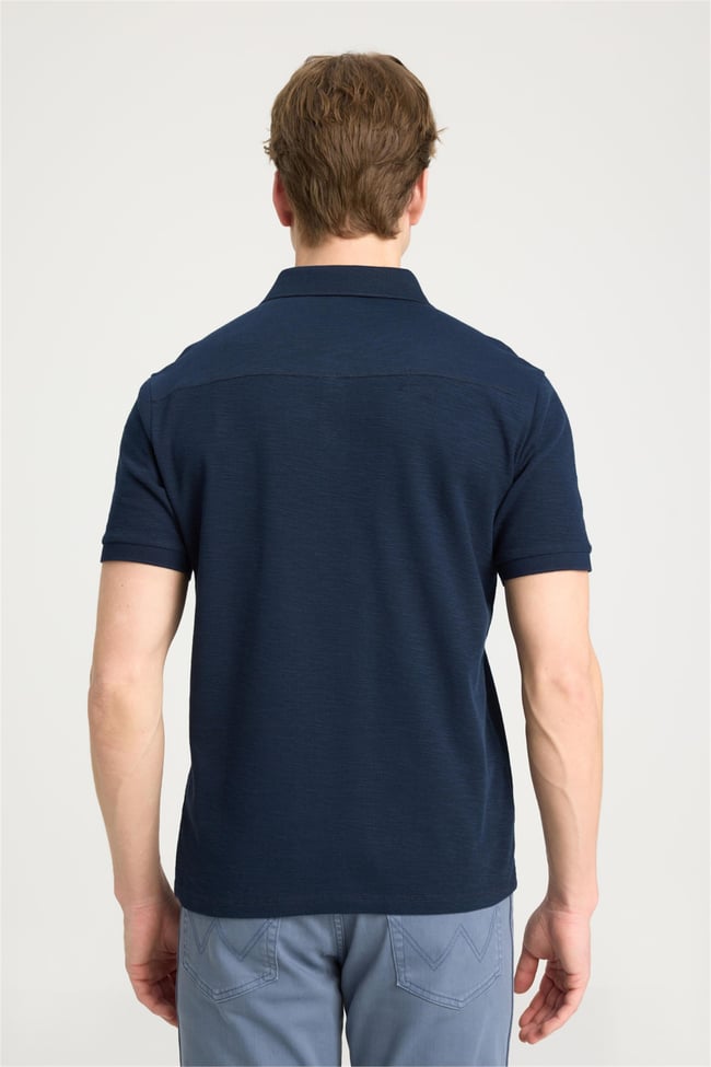 Wrangler W231325 410 Navy Erkek Polo T-Shırt
