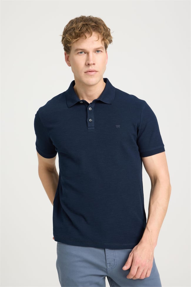 Wrangler W231325 410 Navy Erkek Polo T-Shırt