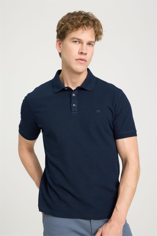 Wrangler W231325 410 Navy Erkek Polo T-Shırt