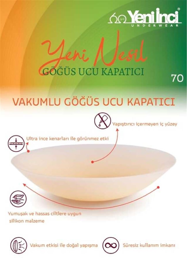 Yenııncı Y070 Ten Kadın Vakumlu Gogus Ucu