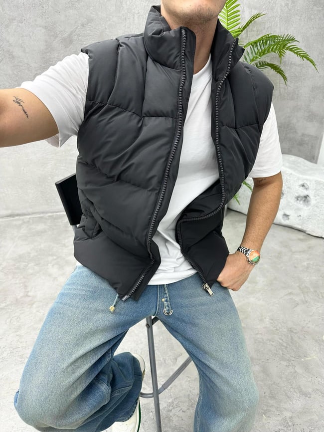  Y100 ŞİŞME YELEK FÜME