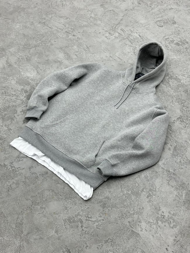 3 İplik Şardonlu Sweatshirt - Gri
