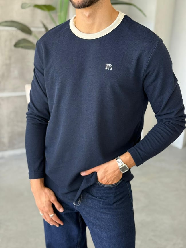 90's  Yazılı Bisiklet Yaka  Sweatshirt Laci