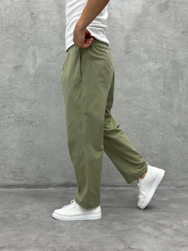 Boyfriend Jogger Pantolon Haki