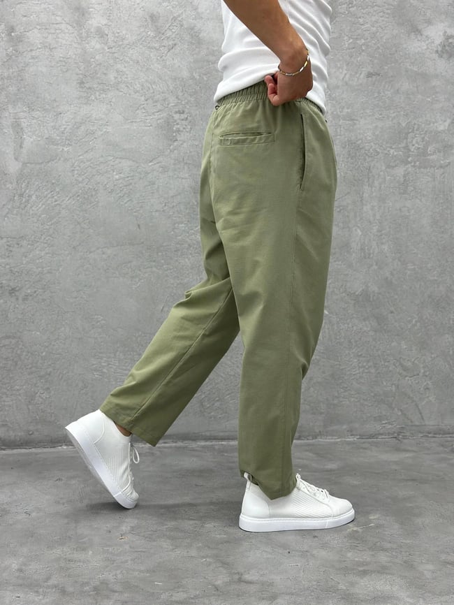 Boyfriend Jogger Pantolon Haki