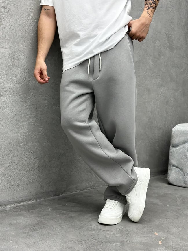 EF819 3 İPLİK BAGGY EŞOFMAN ICE GRİ