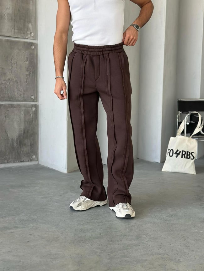 EF821 DİKİŞLİ 3 İPLİK BAGGY EŞOFMAN