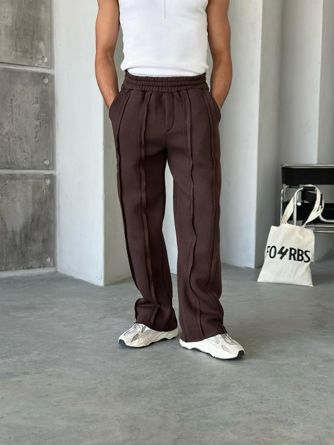 EF821 DİKİŞLİ 3 İPLİK BAGGY EŞOFMAN
