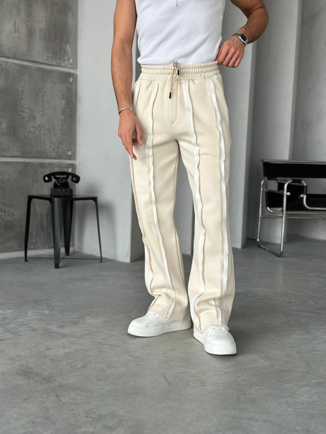 EF823 DİKİŞLİ 3 İPLİK BAGGY EŞOFMAN