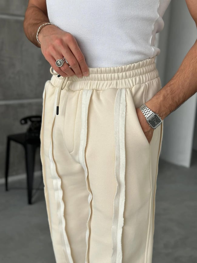 EF823 DİKİŞLİ 3 İPLİK BAGGY EŞOFMAN
