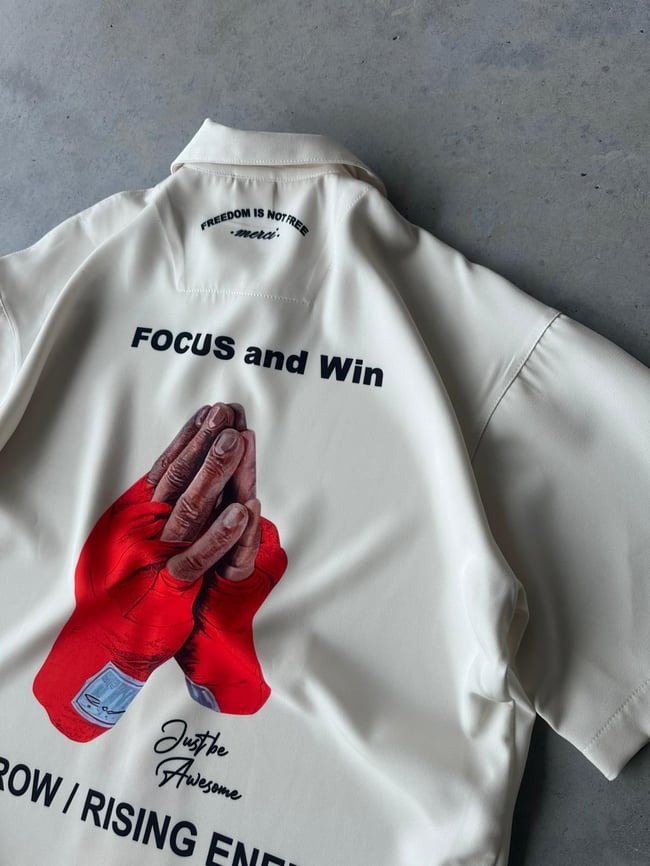 FOCUS Desenli Dubble Hürrem Kumaş Oversize Gömlek T