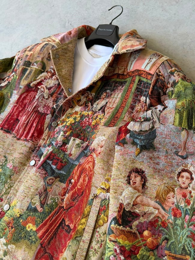 FRANSIZ DESENLİ Premium Dokuma Astarlı Mont Ceket