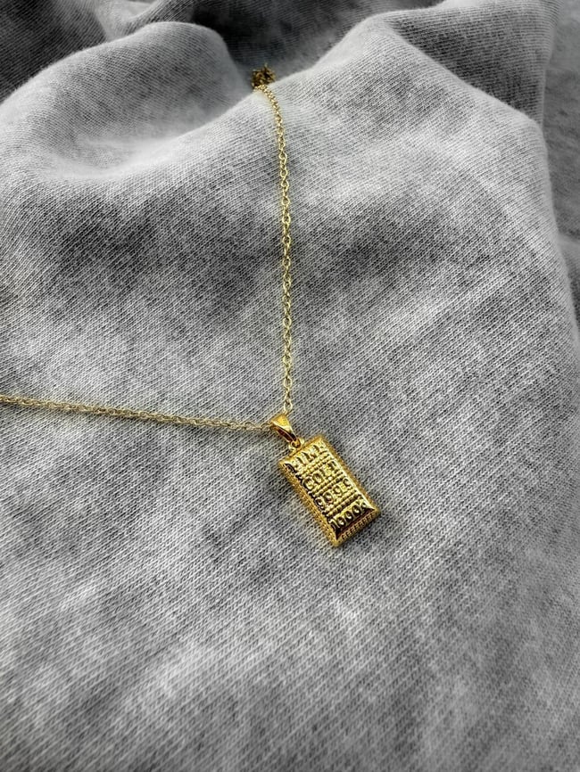 Gold Külçe Kolye 