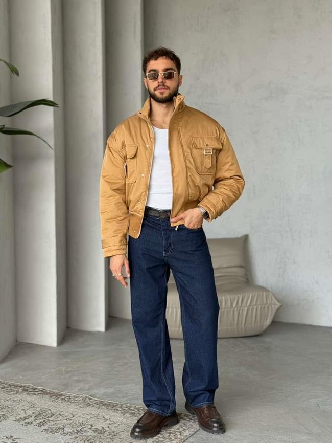 İnter Crop Kesim Cepli Mont - Bal