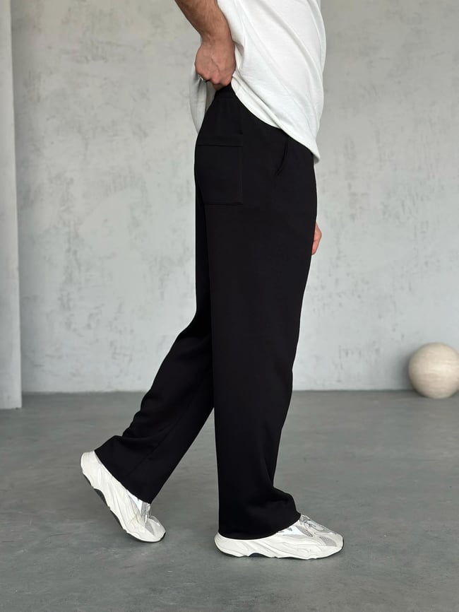 KM1919 Modal Kumaş Jogger Pantolon Siyah