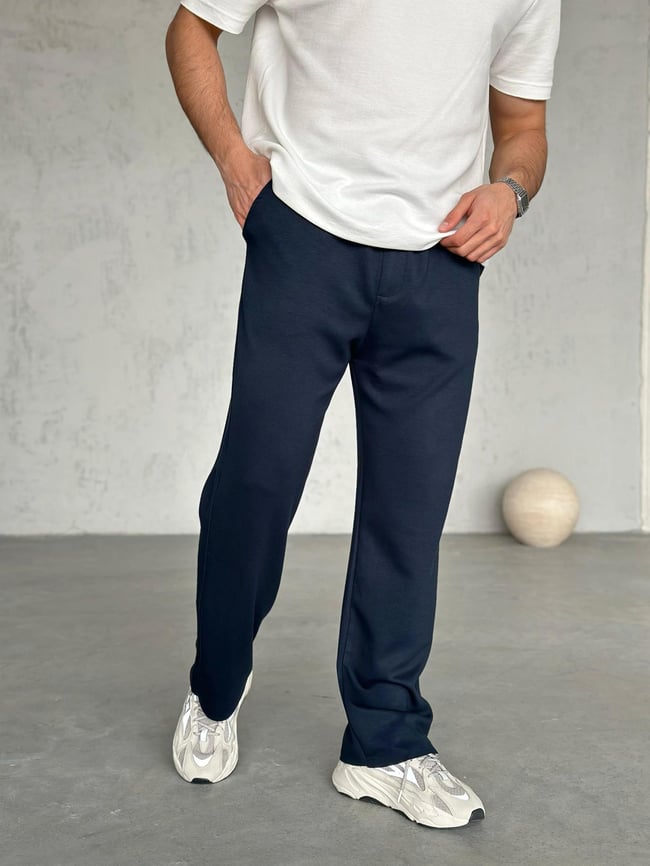 KM1921 Modal Kumaş Jogger Pantolon Lacivert