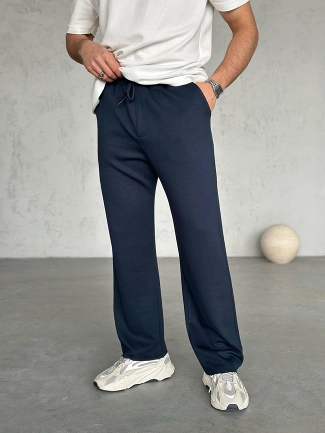 KM1921 Modal Kumaş Jogger Pantolon Lacivert