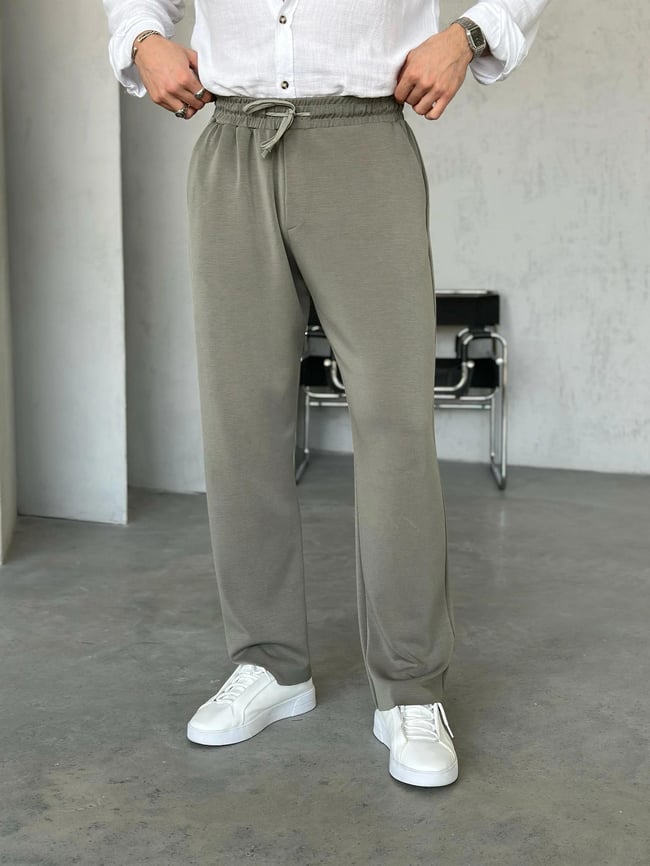KM24090 Premıum modal kumaş jogger pantolon AÇIK HAKİ M