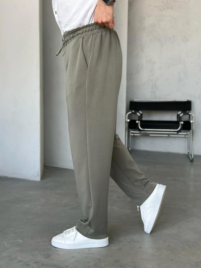 KM24090 Premıum modal kumaş jogger pantolon AÇIK HAKİ M