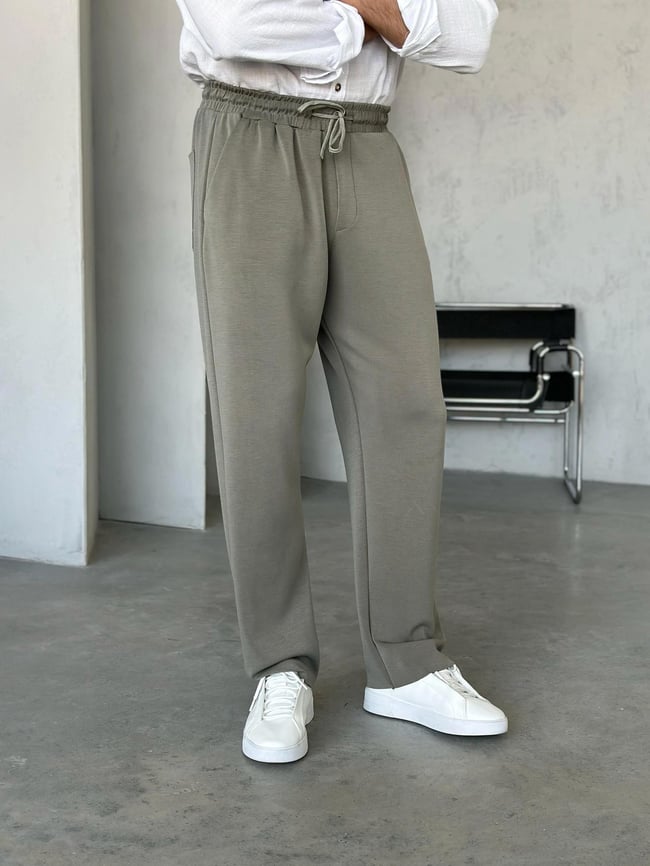 KM24090 Premıum modal kumaş jogger pantolon AÇIK HAKİ M