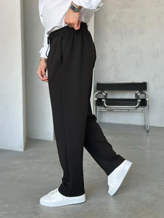 KM24091 Premıum modal kumaş jogger pantolon SİYAH M