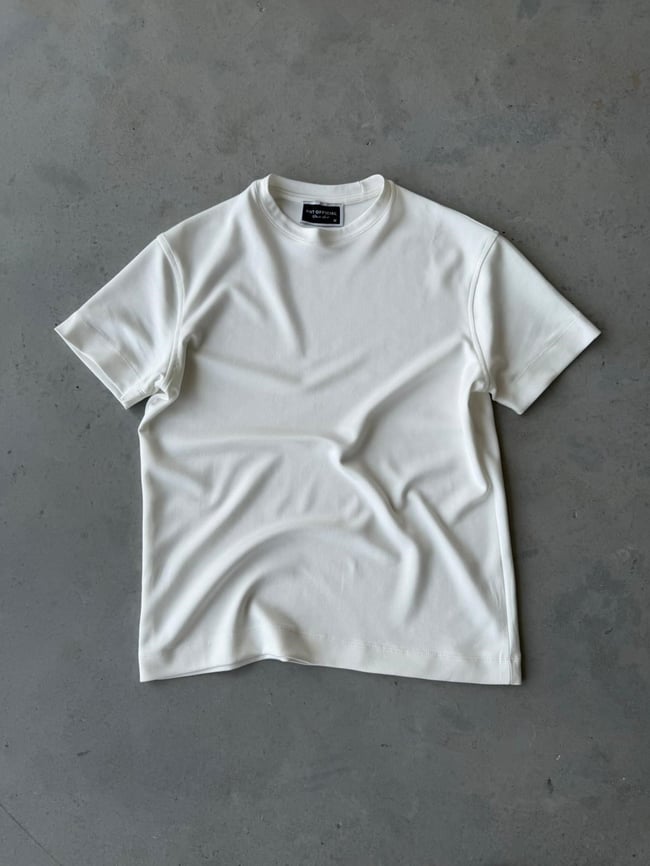 Modal kumaş basıc tshırt beyaz-Ant