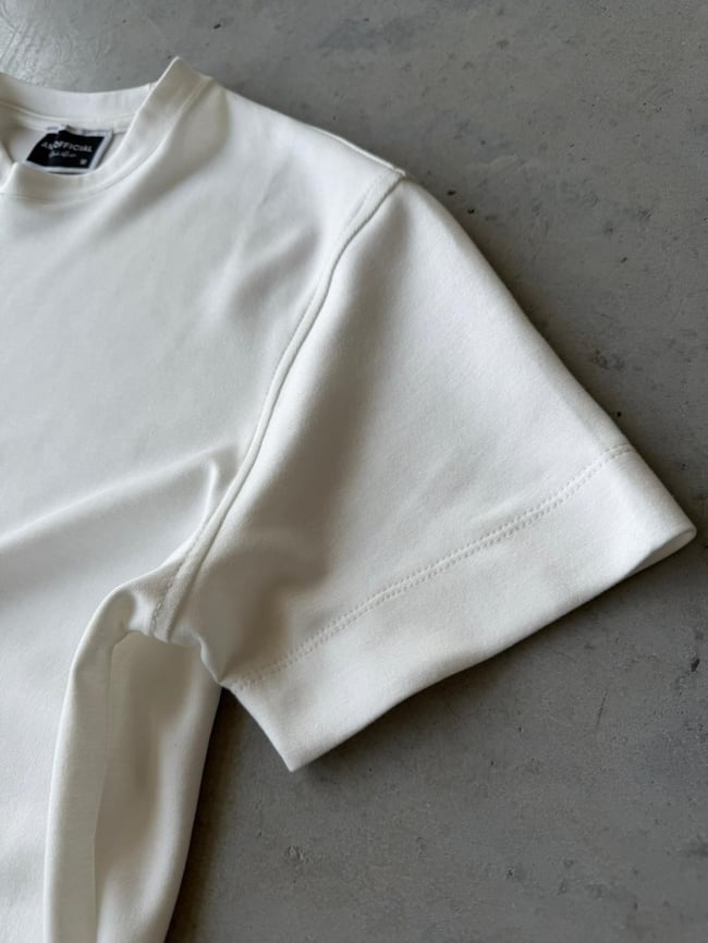 Modal kumaş basıc tshırt beyaz-Ant