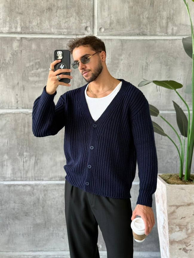 Örme Basic Hırka Laci K