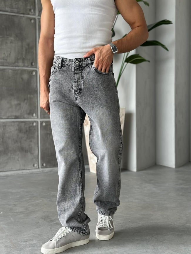 P2507 Füme Baggy Pantolon