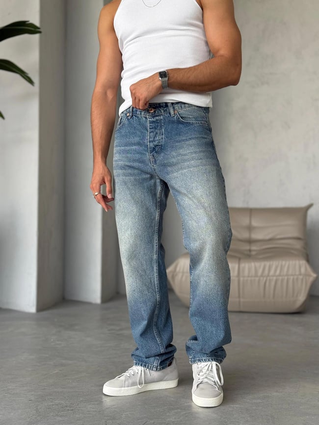 P2513 Efektli Baggy Pantolon