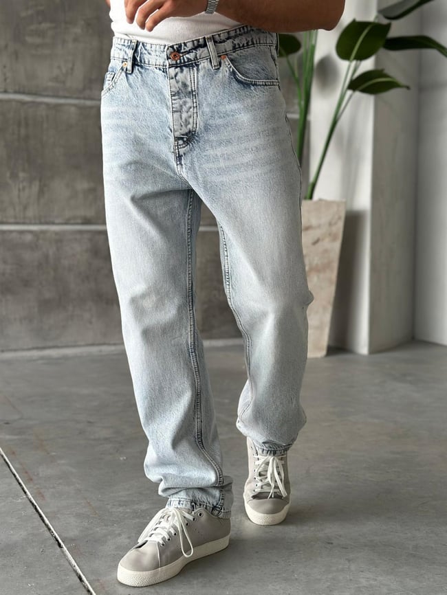 P2804 Kar Yıkama Baggy Pantolon
