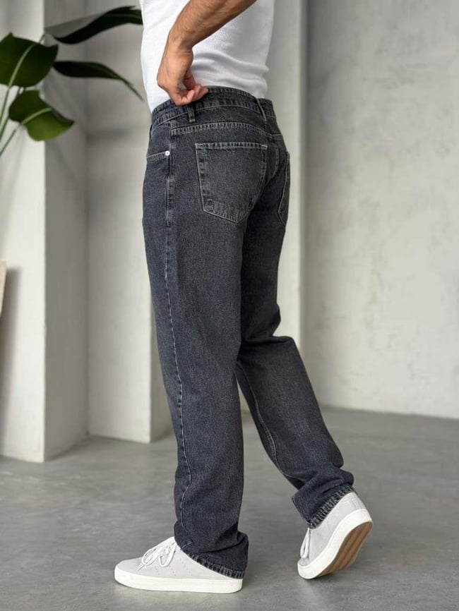 P3204 ANTRASİT BAGGY KOT PANTOLON
