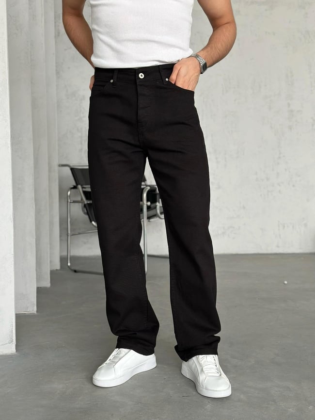 P500 Siyah Baggy Pantolon