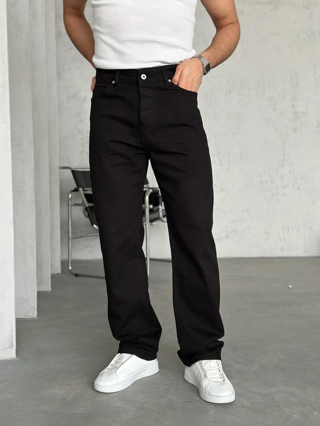 P500 Siyah Baggy Pantolon