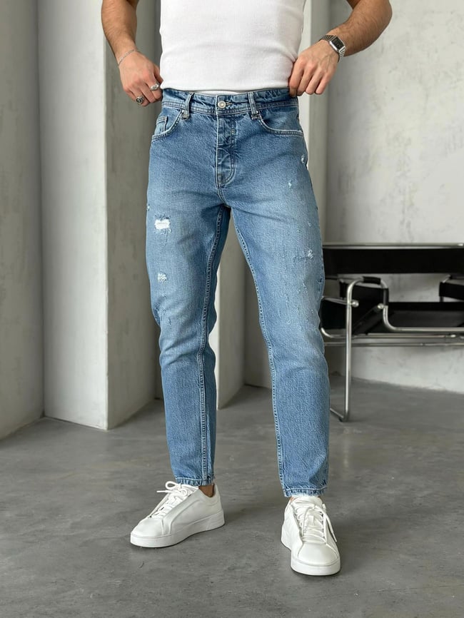 P50290 Yırtık detaylı boyfriend kot pantolon