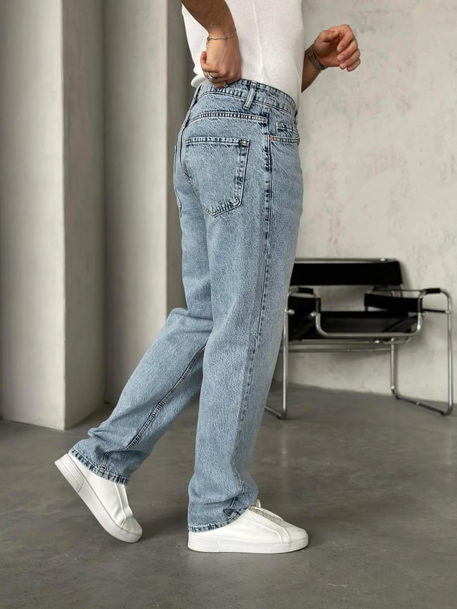 P505 Kar Yıkamalı Baggy Pantolon W