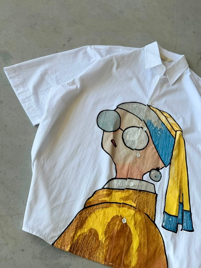 Pearl Muse Oversize Gömlek - beyaz