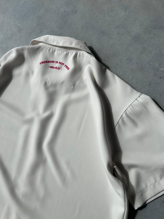 ROSE Desenli Dubble Hürrem Kumaş Oversize Gömlek T