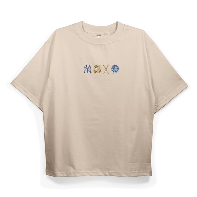 T2019 Ny Yankees Baskılı Oversize Tshirt
