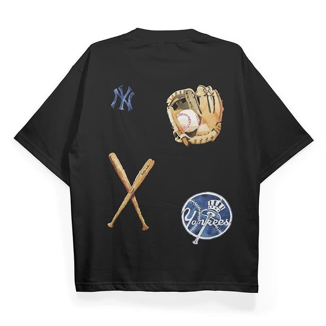 T2019 Ny Yankees Baskılı Oversize Tshirt