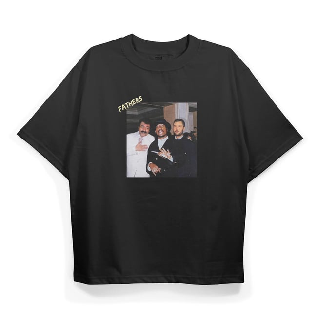 T2024 Fathers Baskılı Oversize Tshirt