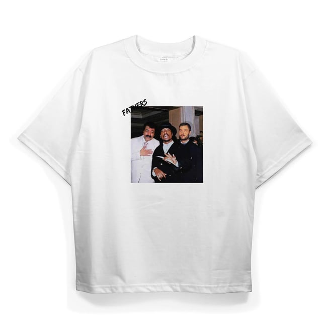 T2024 Fathers Baskılı Oversize Tshirt