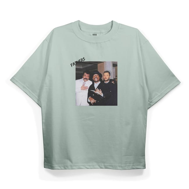 T2024 Fathers Baskılı Oversize Tshirt