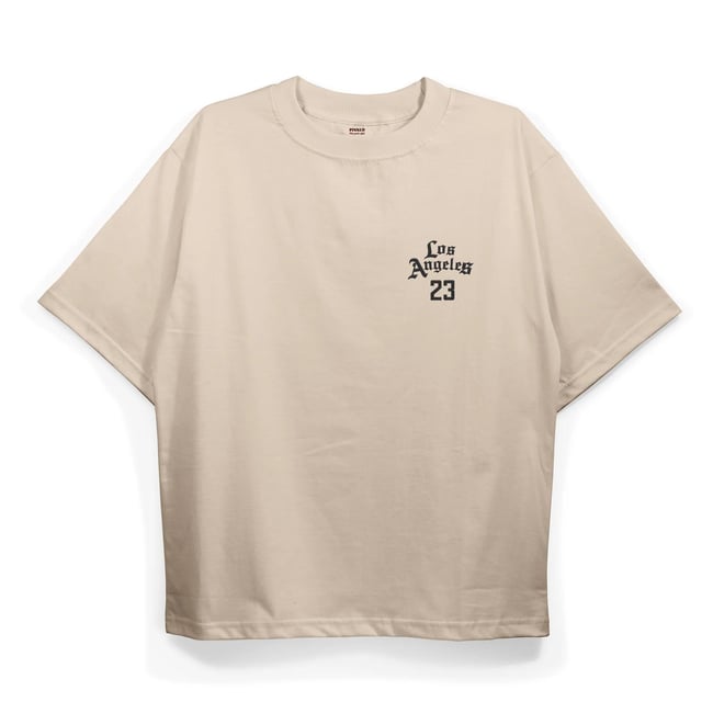 T2028 LA23 Baskılı Oversize Tshirt