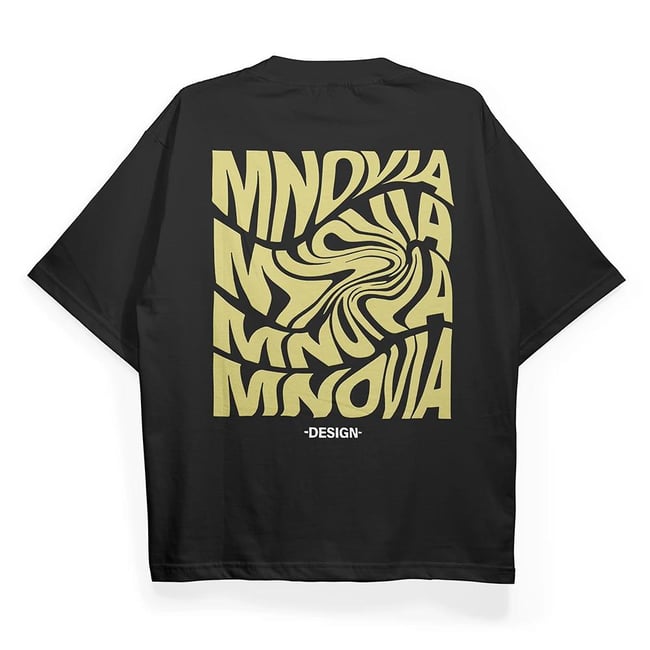 T2029 MNOVIA Baskılı Oversize Tshirt