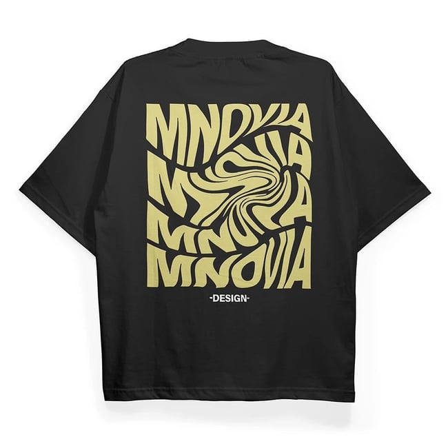 T2029 MNOVIA Baskılı Oversize Tshirt