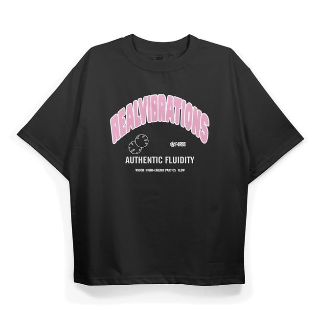 T2031 Realvibrations Baskılı Oversize Tshirt