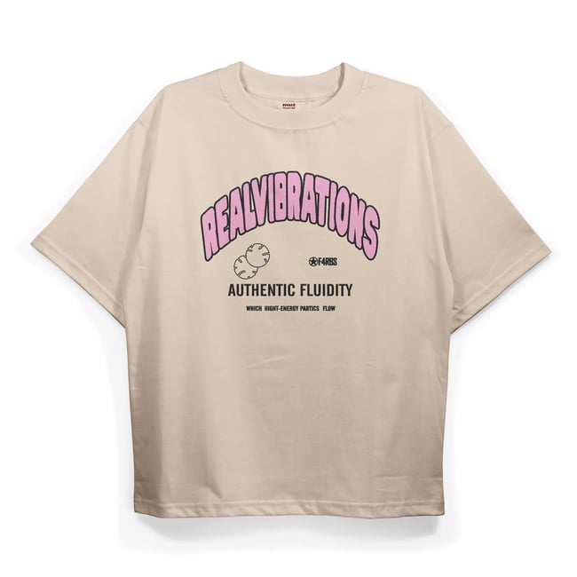 T2031 Realvibrations Baskılı Oversize Tshirt